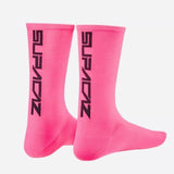 Supacaz Supacaz SupaSox Straight Up SL Socks Neon Pink/Black / L/XL