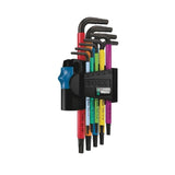 Wera Wera Tools Torx Holding Function Multicolour Long Arm L-Key Set, 9 Pieces