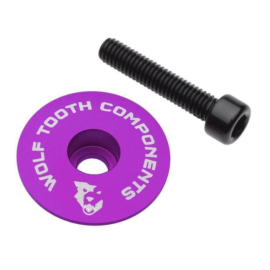 Wolf Tooth Components Wolf Tooth Components Ultralight Stem Cap and Bolt Purple