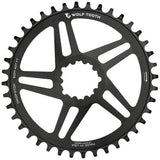 Wolf Tooth Components Wolf Tooth Direct Mount Chainring - 40t, SRAM Direct Mount, For SRAM 3-Bolt, 6mm Offset, Drop-Stop, Flattop Compatible, Black